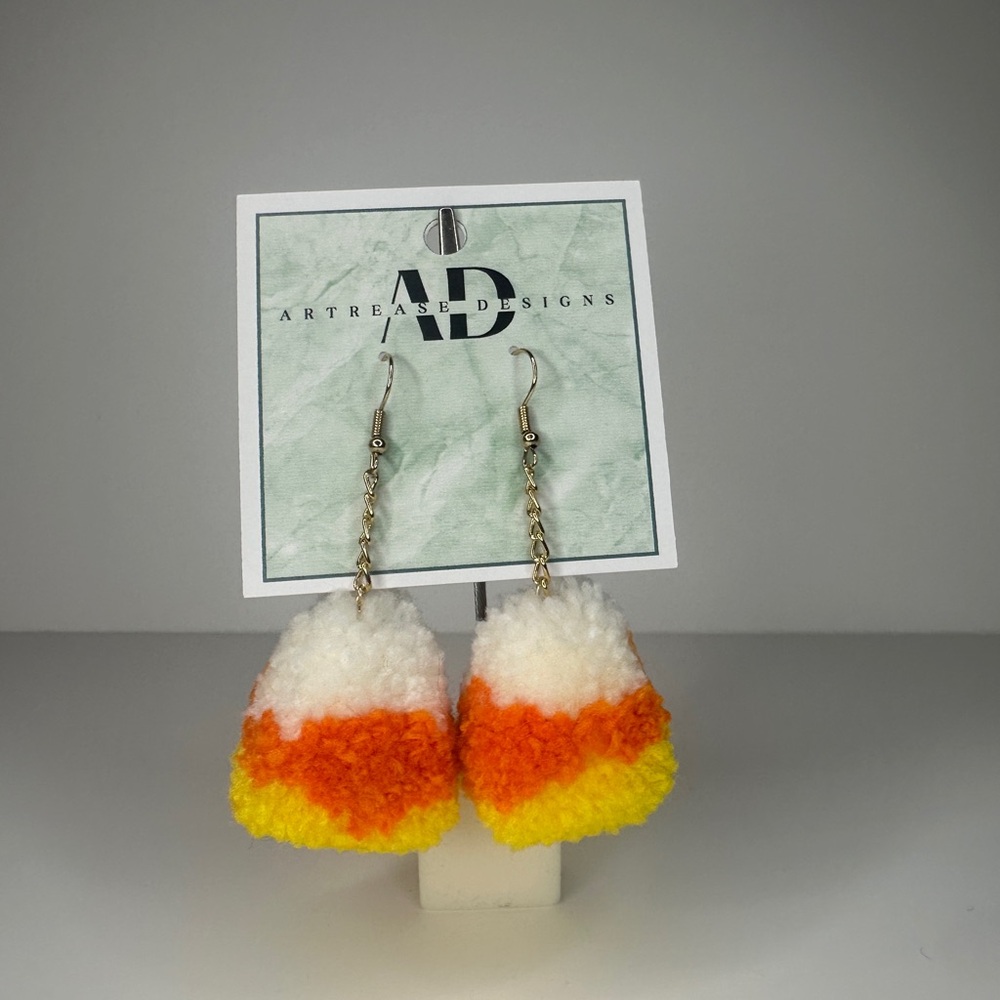 Candy Corn Earring - Picture 3 of 4